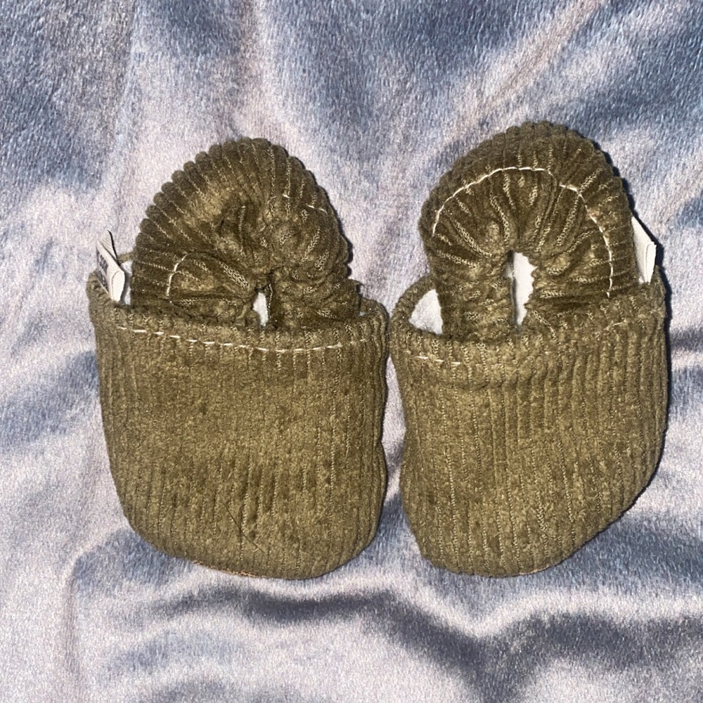 Green Handmade Moccasins